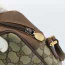GUCCI GG Supreme Web Sherry Line Bag PVC Beige Gold 001 56 6472 Auth 185031-9