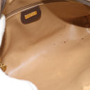 GUCCI GG Supreme Web Sherry Line Bag PVC Beige Gold 001 56 6472 Auth 185031-10