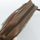 GUCCI GG Supreme Web Sherry Line Bag PVC Beige Gold 001 56 6472 Auth 185031-6
