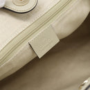GUCCI GG Canvas Guccissima Sukey Hand Bag Leather Ivory Gold 211944 Auth 185032V-18