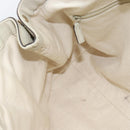 GUCCI GG Canvas Guccissima Sukey Hand Bag Leather Ivory Gold 211944 Auth 185032V-20