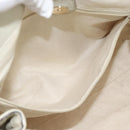 GUCCI GG Canvas Guccissima Sukey Hand Bag Leather Ivory Gold 211944 Auth 185032V-22