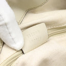 GUCCI GG Canvas Guccissima Sukey Hand Bag Leather Ivory Gold 211944 Auth 185032V-11