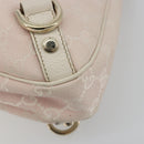GUCCI GG Canvas Abbey Shoulder Bag Pink Gold 130738 Auth 185033V-9