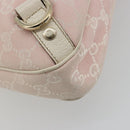 GUCCI GG Canvas Abbey Shoulder Bag Pink Gold 130738 Auth 185033V-16
