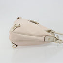 GUCCI GG Canvas Abbey Shoulder Bag Pink Gold 130738 Auth 185033V-3