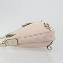 GUCCI GG Canvas Abbey Shoulder Bag Pink Gold 130738 Auth 185033V-4