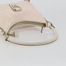 GUCCI GG Canvas Abbey Shoulder Bag Pink Gold 130738 Auth 185033V-7
