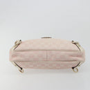 GUCCI GG Canvas Abbey Shoulder Bag Pink Gold 130738 Auth 185033V-5