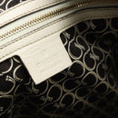 GUCCI Horsebit Boston Bag Leather Gold Ivory 189890 Auth 185034V-16