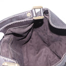 GUCCI GG Canvas Guccissima Bag Leather Dark Brown Gold 233604 Auth 185035V-17