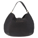 GUCCI GG Canvas Guccissima Bag Leather Dark Brown Gold 233604 Auth 185035V-3