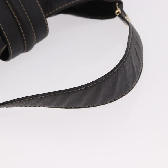 GUCCI GG Canvas Guccissima Bag Leather Dark Brown Gold 233604 Auth 185035V