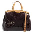 LOUIS VUITTON Monogram Vernis Blair GM Bag 2way Amarante M91616 LV Auth 185036-1