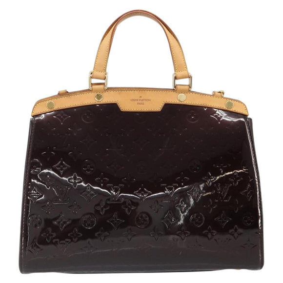 LOUIS VUITTON Monogram Vernis Blair GM Bag 2way Amarante M91616 LV Auth 185036