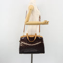LOUIS VUITTON Monogram Vernis Blair GM Bag 2way Amarante M91616 LV Auth 185036-26