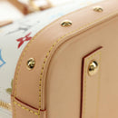 LOUIS VUITTON Monogram LV x TM Alma BB Hand Bag 2way White M13078 Auth 185039SM-16