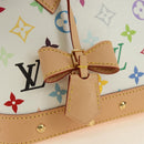 LOUIS VUITTON Monogram LV x TM Alma BB Hand Bag 2way White M13078 Auth 185039SM-22