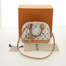 LOUIS VUITTON Monogram LV x TM Alma BB Hand Bag 2way White M13078 Auth 185039SM-12