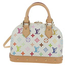 LOUIS VUITTON Monogram LV x TM Alma BB Hand Bag 2way White M13078 Auth 185039SM-2