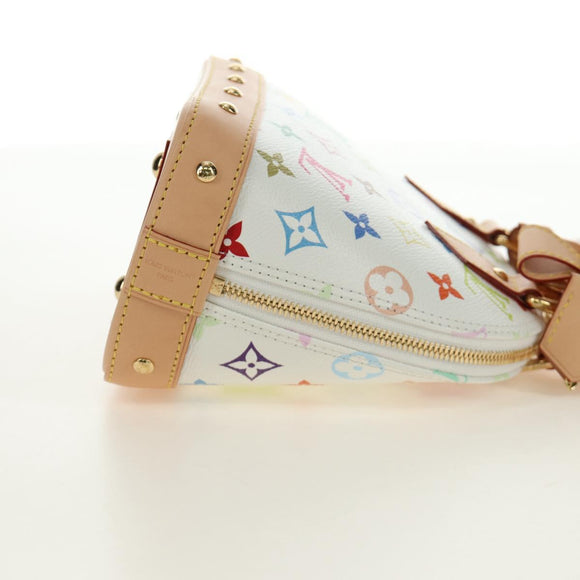 LOUIS VUITTON Monogram LV x TM Alma BB Hand Bag 2way White M13078 Auth 185039SM