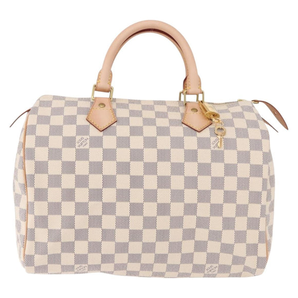 LOUIS VUITTON Damier Azur Speedy 30 Hand Bag N41533 LV Auth 185041SAM