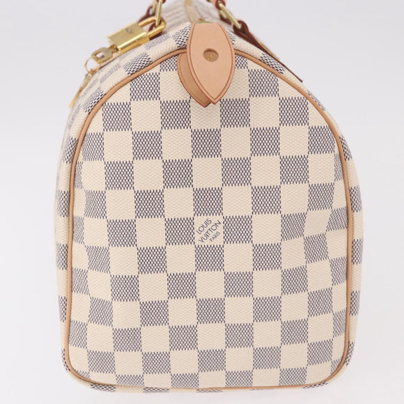 LOUIS VUITTON Damier Azur Speedy 30 Hand Bag N41533 LV Auth 185041SAM
