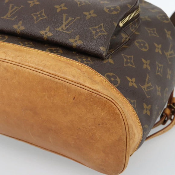 LOUIS VUITTON Monogram Montsouris GM Backpack M51135 LV Auth 185042