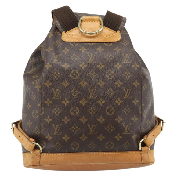 LOUIS VUITTON Monogram Montsouris GM Backpack M51135 LV Auth 185042