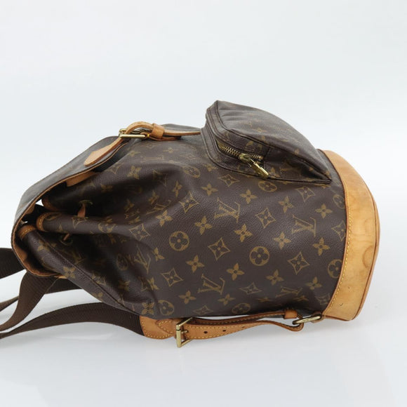 LOUIS VUITTON Monogram Montsouris GM Backpack M51135 LV Auth 185042
