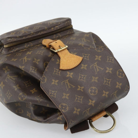 LOUIS VUITTON Monogram Montsouris GM Backpack M51135 LV Auth 185042