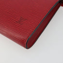 LOUIS VUITTON Epi Pochette Accessoires Pouch Red M52947 LV Auth 185044-9