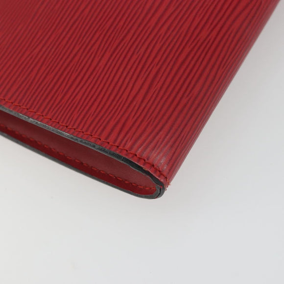 LOUIS VUITTON Epi Pochette Accessoires Pouch Red M52947 LV Auth 185044