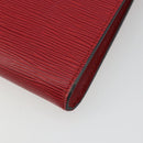 LOUIS VUITTON Epi Pochette Accessoires Pouch Red M52947 LV Auth 185044-15