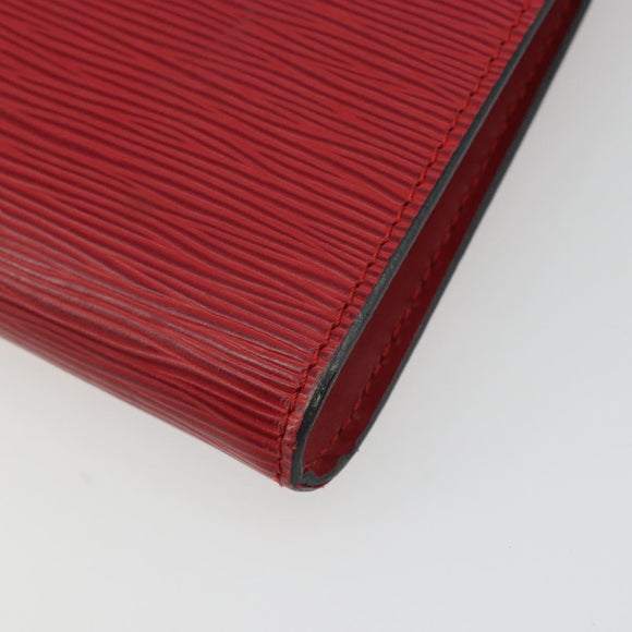LOUIS VUITTON Epi Pochette Accessoires Pouch Red M52947 LV Auth 185044
