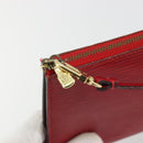 LOUIS VUITTON Epi Pochette Accessoires Pouch Red M52947 LV Auth 185044-10