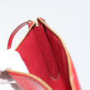 LOUIS VUITTON Epi Pochette Accessoires Pouch Red M52947 LV Auth 185044-18