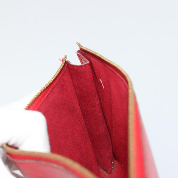 LOUIS VUITTON Epi Pochette Accessoires Pouch Red M52947 LV Auth 185044