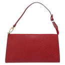 LOUIS VUITTON Epi Pochette Accessoires Pouch Red M52947 LV Auth 185044-13