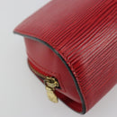 LOUIS VUITTON Epi Dauphine PM Pouch Castilian Red M48447 LV Auth 185045-14