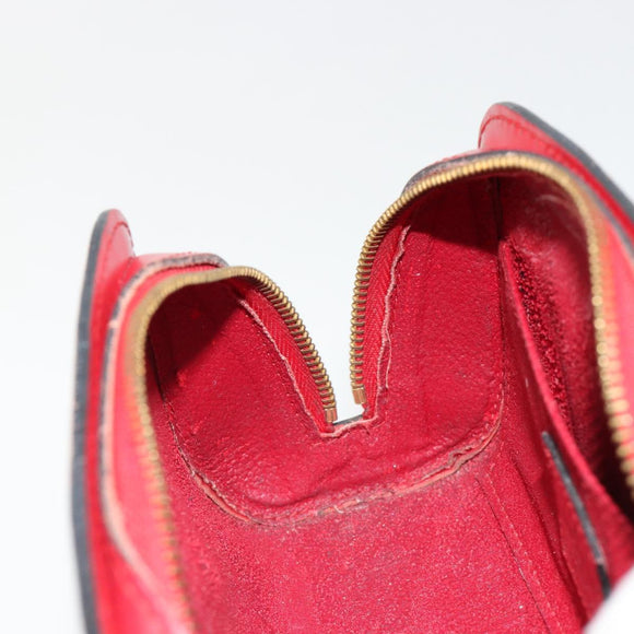 LOUIS VUITTON Epi Dauphine PM Pouch Castilian Red M48447 LV Auth 185045