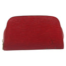 LOUIS VUITTON Epi Dauphine PM Pouch Castilian Red M48447 LV Auth 185045-13