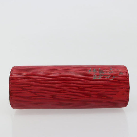 LOUIS VUITTON Epi Dauphine PM Pouch Castilian Red M48447 LV Auth 185045