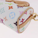 LOUIS VUITTON Multicolor Micro Speedy Bag Charm White M03729 LV Auth 185046SM-19