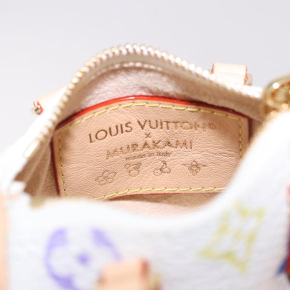 LOUIS VUITTON Multicolor Micro Speedy Bag Charm White M03729 LV Auth 185046SM