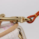 LOUIS VUITTON Multicolor Micro Speedy Bag Charm White M03729 LV Auth 185046SM-11