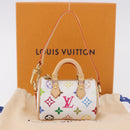 LOUIS VUITTON Multicolor Micro Speedy Bag Charm White M03729 LV Auth 185046SM-12