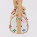 LOUIS VUITTON Multicolor Micro Speedy Bag Charm White M03729 LV Auth 185046SM-3