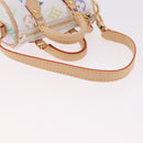 LOUIS VUITTON Multicolor Micro Speedy Bag Charm White M03729 LV Auth 185046SM-8