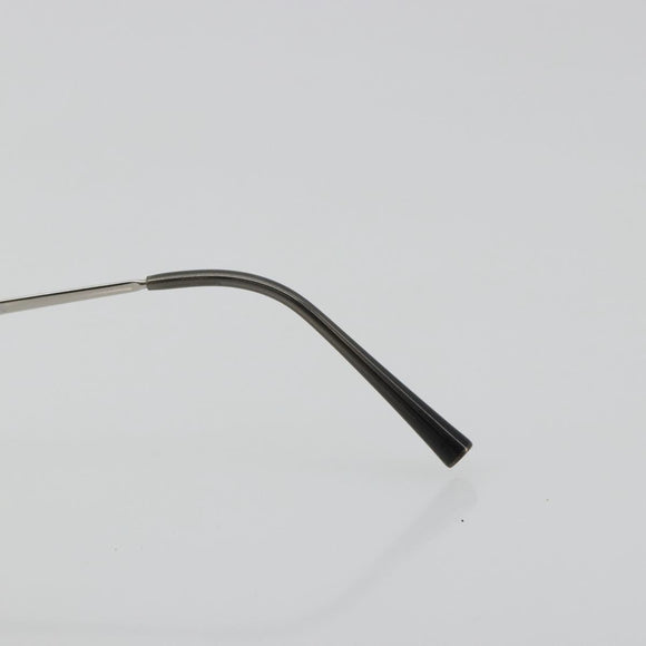CHANEL COCO Mark Sunglasses metal Silver CC Auth 185048V